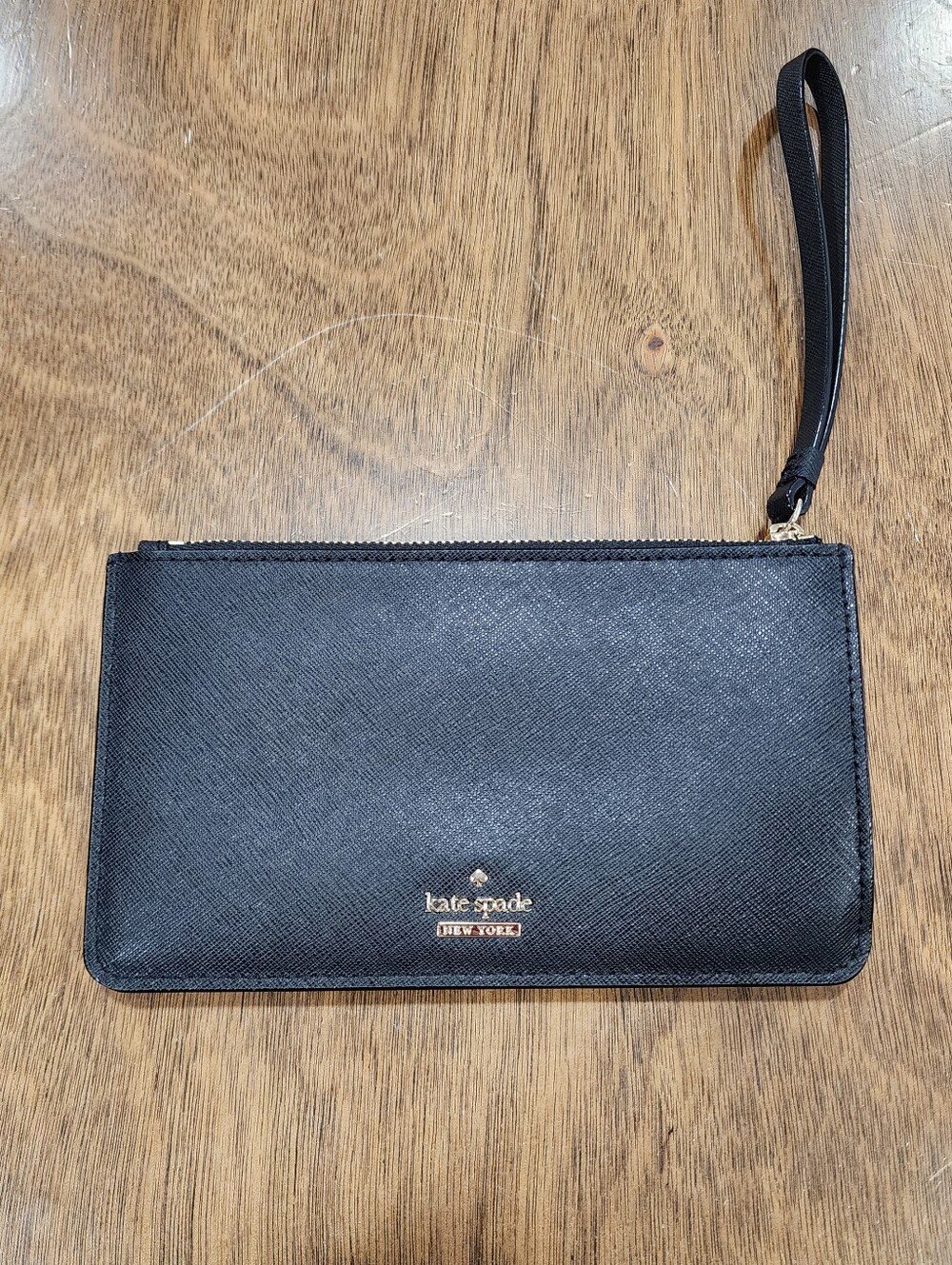 Kate Spade Staci Color Block Wristlet Wallet Black Pink